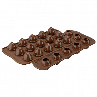 Форма для приготовления конфет Choco Spiral, 11x21,5 см, силиконовая