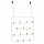 Органайзер для аксессуаров надверный Estique, 20,3x10,6x32 см, белый