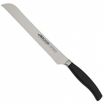 Нож для хлеба Clara, 20 см, черная рукоятка