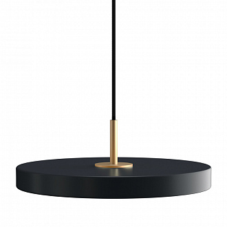 Светильник подвесной Asteria, Ø31х10,5 см, черно-серый