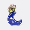 Изображение товара Ваза для цветов Moon, 18 см, синяя