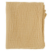 Изображение товара Одеяло из жатого хлопка горчичного цвета из коллекции Essential 90x120 см