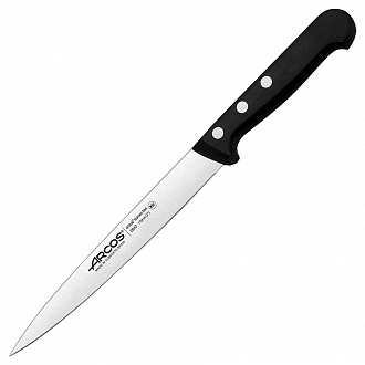 Нож кухонный для рыбы Universal, 17 см, черная рукоятка