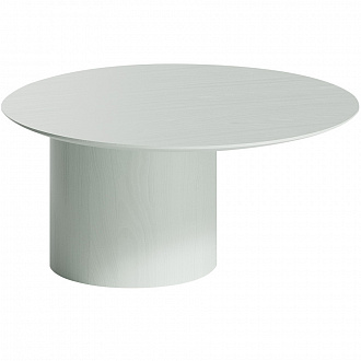 Столик со смещенным основанием Type, Ø80х41 см, белый
