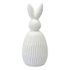 Изображение товара Декор из фарфора белого цвета Trendy Bunny из коллекции Essential, 12,5х12,5x30,5 см