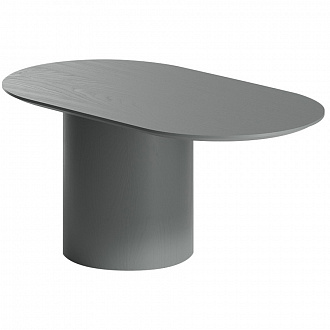 Столик овальный Type, 40х60х37,5 см, серый