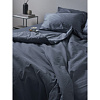 Изображение товара Комплект постельного белья из сатина джинсово-синего цвета с брашинг-эффектом из коллекции Essential, 200х220 см