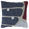 Изображение товара Чехол на подушку с рисунком Tea plantation серо-синего цвета из коллекции Terra, 45х45 см