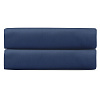 Изображение товара Простыня на резинке из премиального сатина темно-синего цвета из коллекции Essential, 160х200х30 см