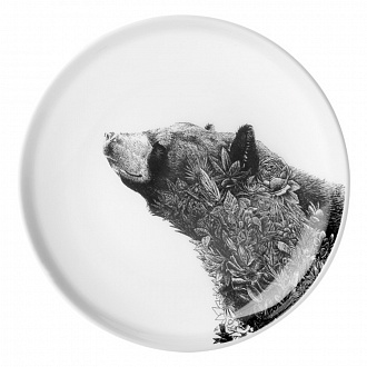 Тарелка Черный медведь, Ø20 см