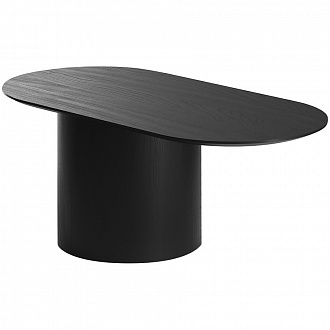 Столик овальный Type, 50х80х41 см, черный
