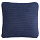 Подушка декоративная из стираного хлопка темно-синего цвета из коллекции Essential, 45х45 см
