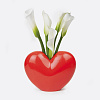 Изображение товара Ваза для цветов Love, 15,5 см, красная