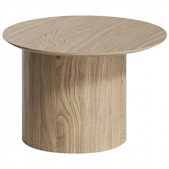 Столик со смещенным основанием Type, Ø60х41 см, беленый дуб