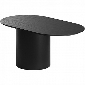 Столик овальный Type, 40х60х37,5 см, черный